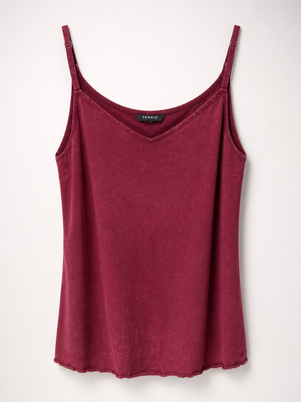 Torrid Women's V-Neck Burgundy Tank Top